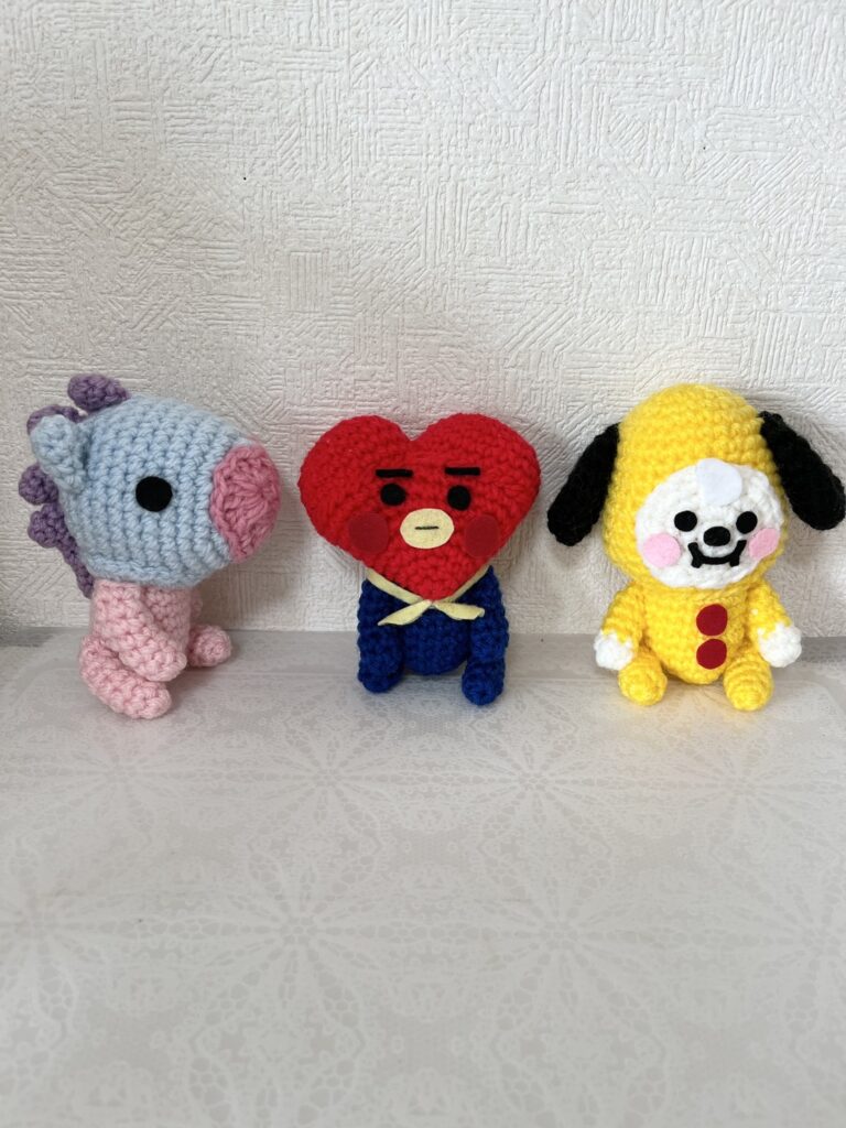 BT21のあみぐるみ　BT21のぬいぐるみ　　BTSのあみぐるみ　BTSのぬいぐるみ